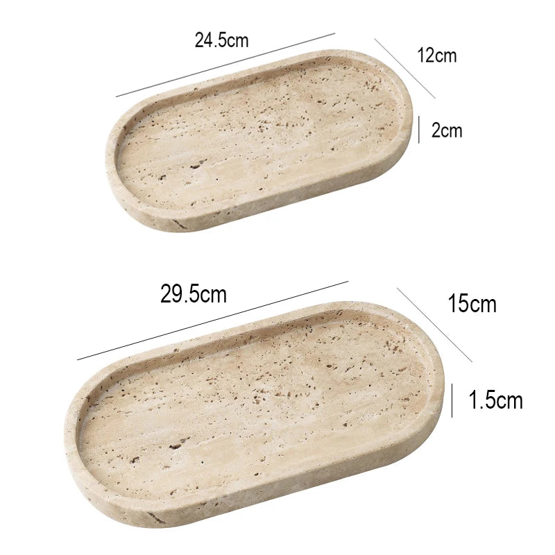 Travertine Display Tray