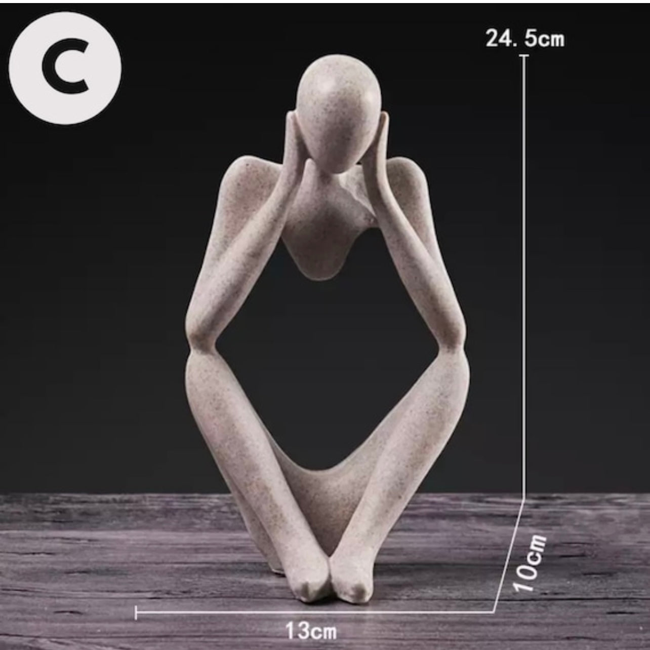 Abstract Thinker Sculpture