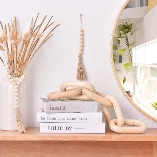 Sculptural Wood Link Object