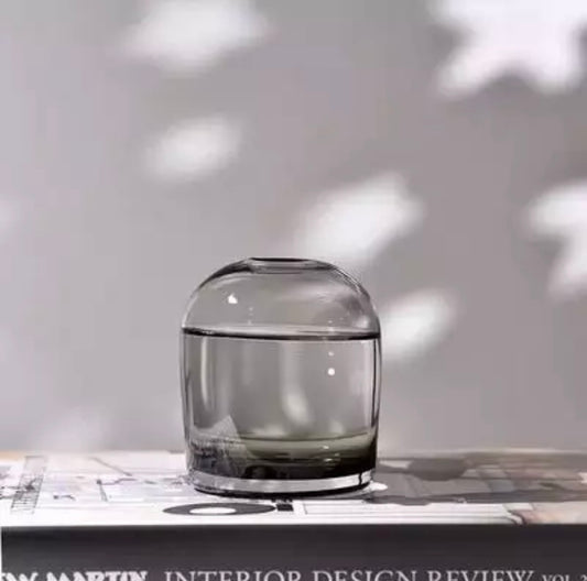 Black-Smoked-Glass-Cylinder-Vase