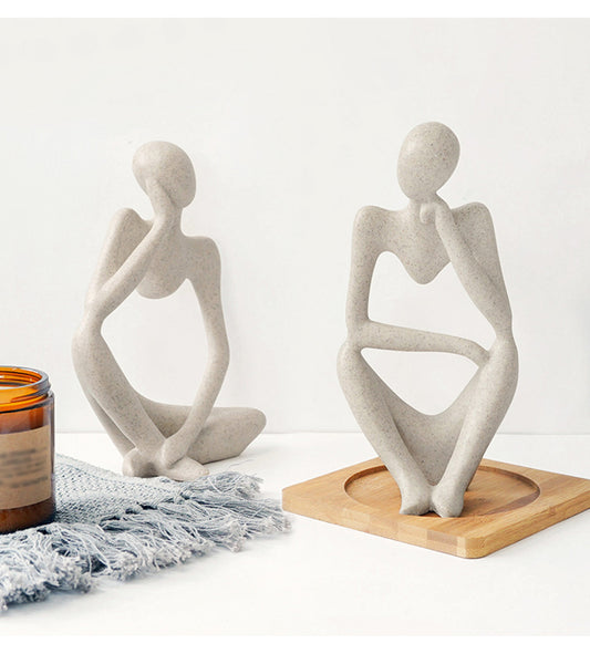 Abstract Thinker Sculpture