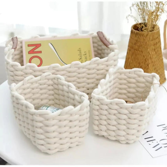 Nordic Storage Basket - Vanilla Shadows
